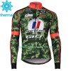 Maillot Cyclisme Hiver + Collant à Bretelles 2017 Armee De Terre N001